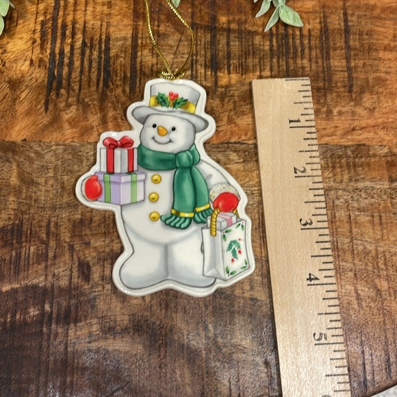 Lenox Porcelain Snowman Ornament With 24k Gold Accents New In Box - Picture 5 of 9